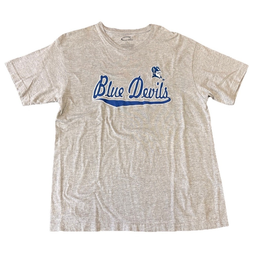 Vintage Duke Blue Devils T-Shirt‎ XL Embroidered Big Logo Y2K 00s Cadre RARE!
